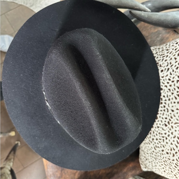 Openroad Cattleman Lancaster Collection black wool cowboy hat with snake band. - Picture 3 of 9